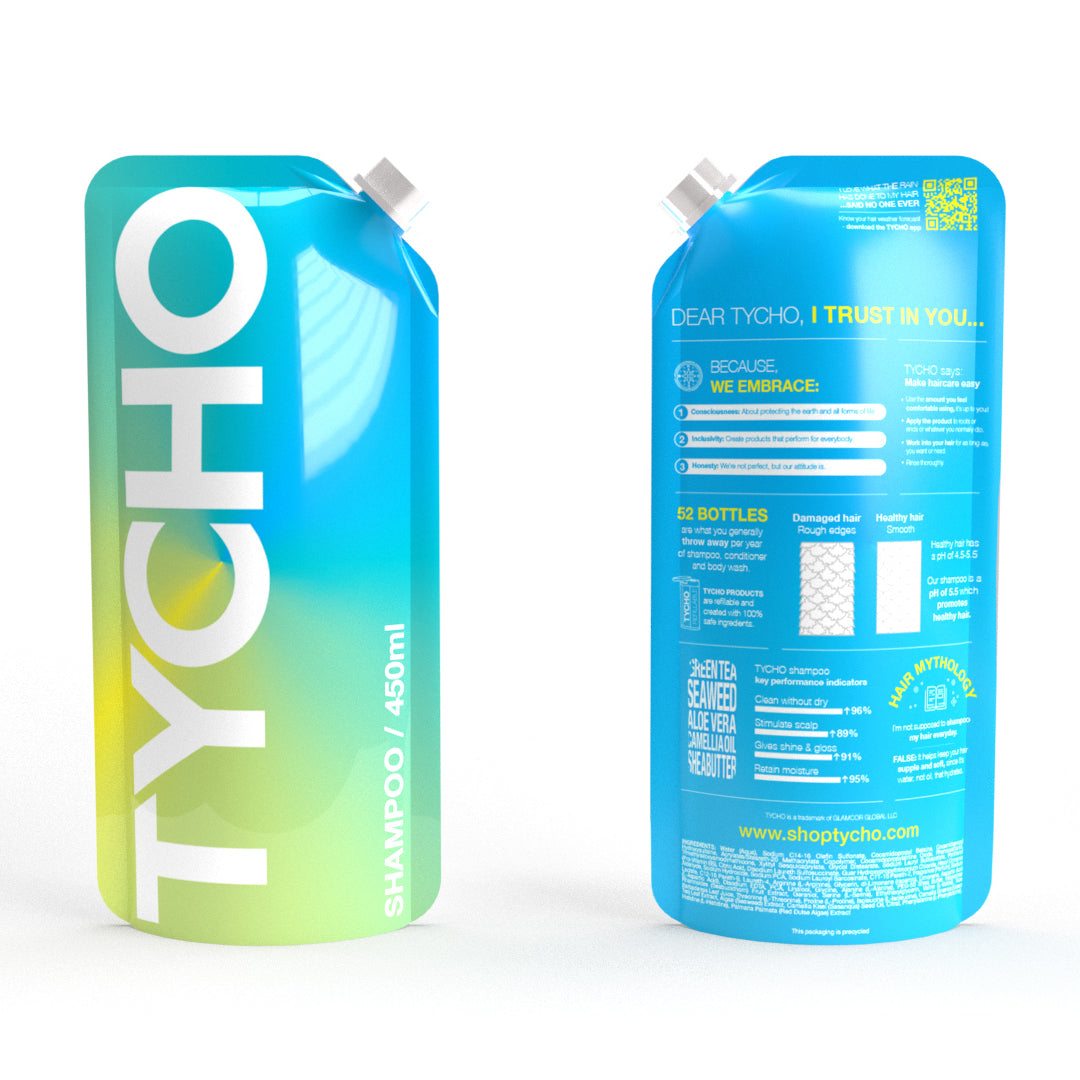 Tycho Ecofriendly Shampoo Pouch for refillable dispenser